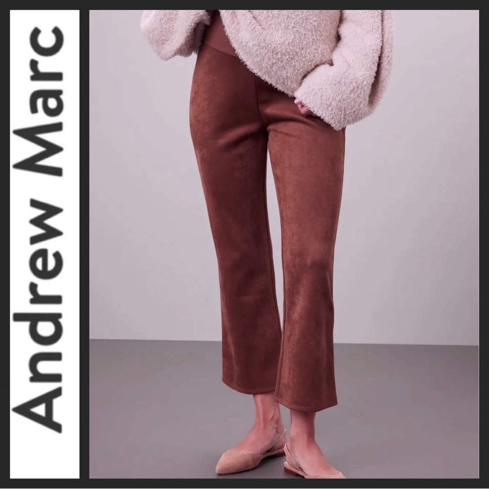 NWOT Marc New York Faux Suede Crop Flare Pants